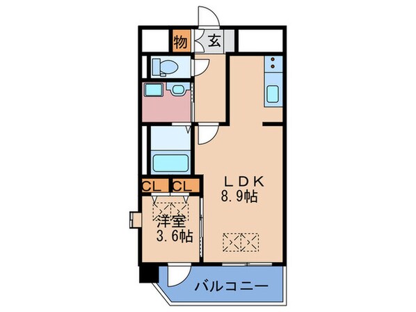 NORTH VILLAGE伍番館の物件間取画像